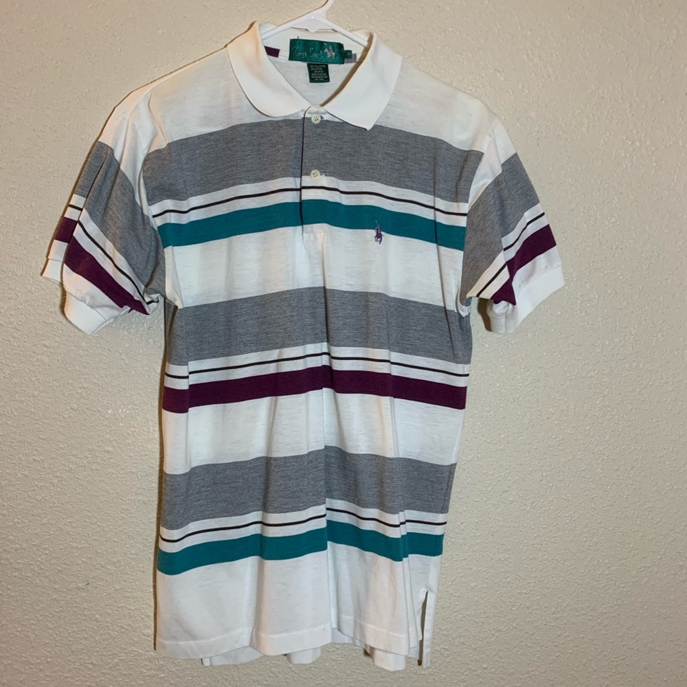 vintage kings court polo shirt mens medium